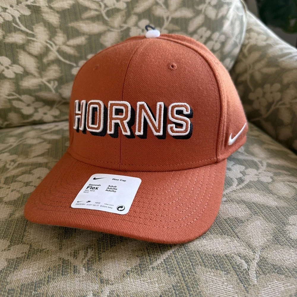 Nike Texas Longhorns Dri-FIT Swoosh Flex M/L Hat Orange Hook em horns‎ UT